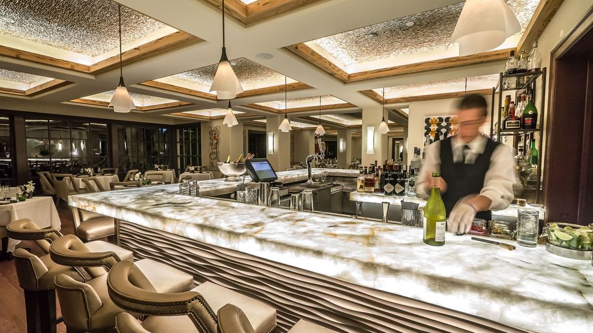 Interior of Boulud Bar at Brazilian Court